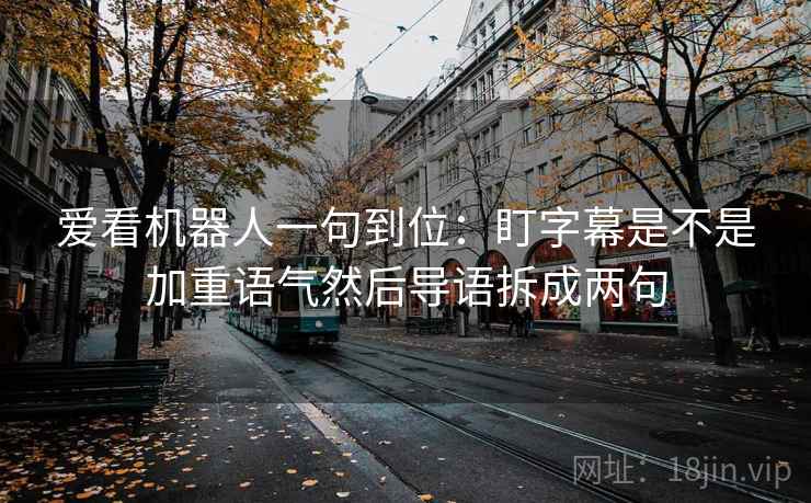 爱看机器人一句到位：盯字幕是不是加重语气然后导语拆成两句